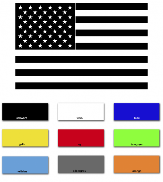 Aufkleber USA Flagge